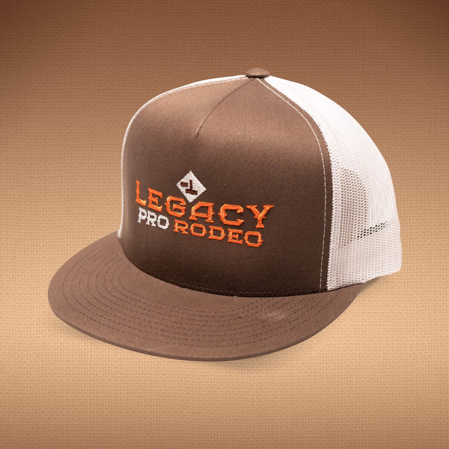 LPR Flat Hat - Brown/White