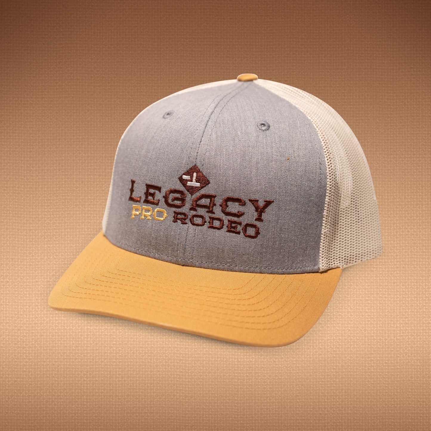 LPR Trucker Hat - Heather Grey/Amber Gold