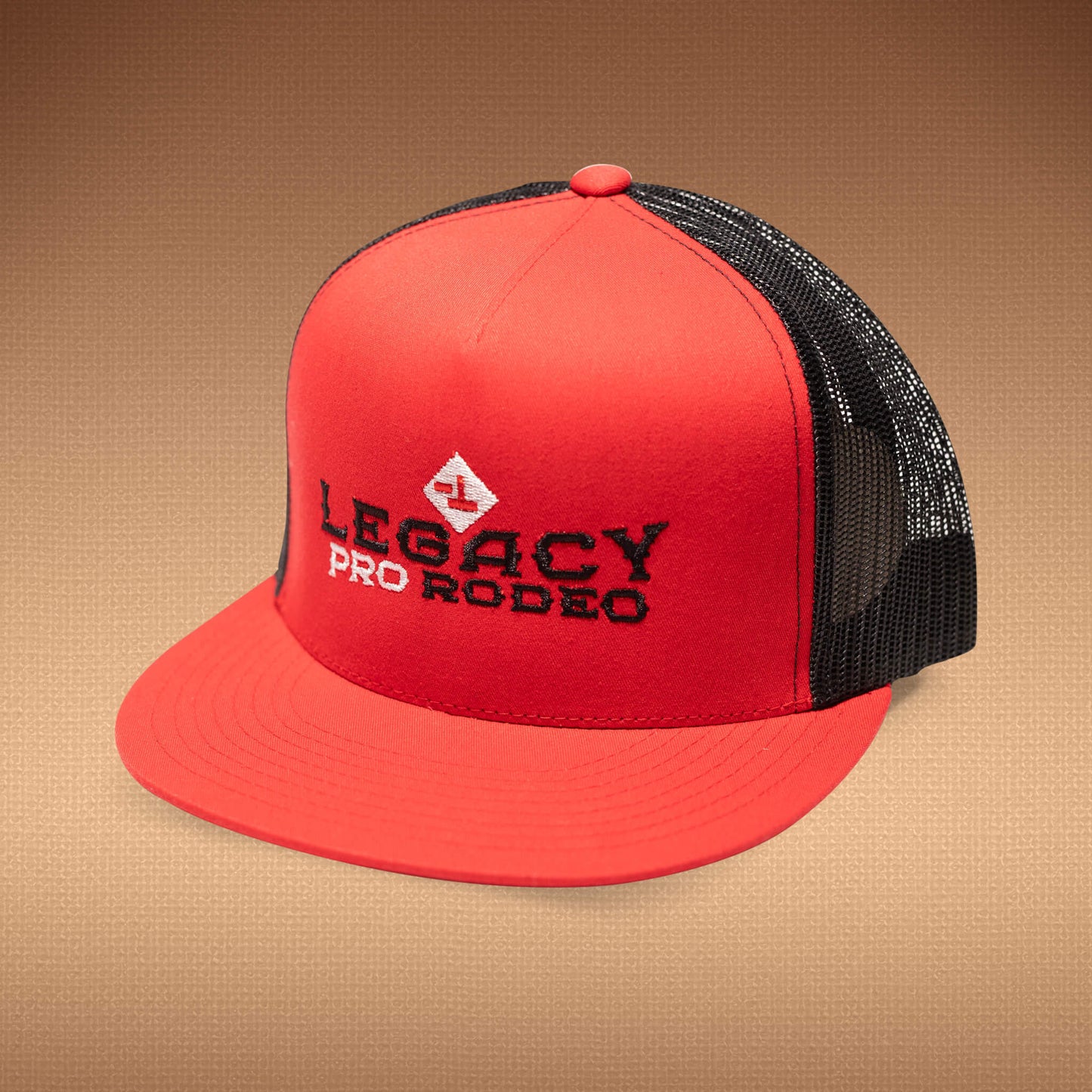 LPR Flat Hat - Red/Black