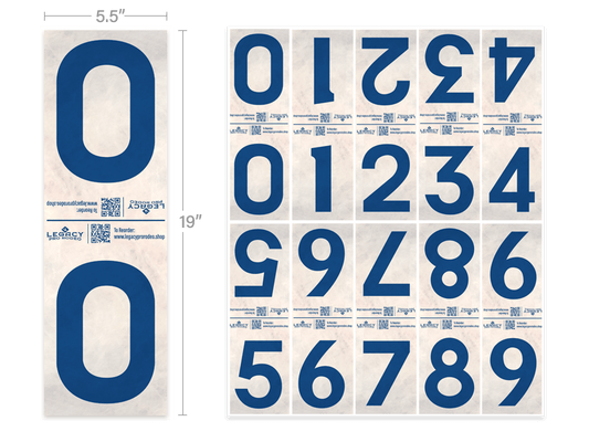 Team Penning & Ranch Sorting Cattle Tags - 5.5" x 19" (0-9)